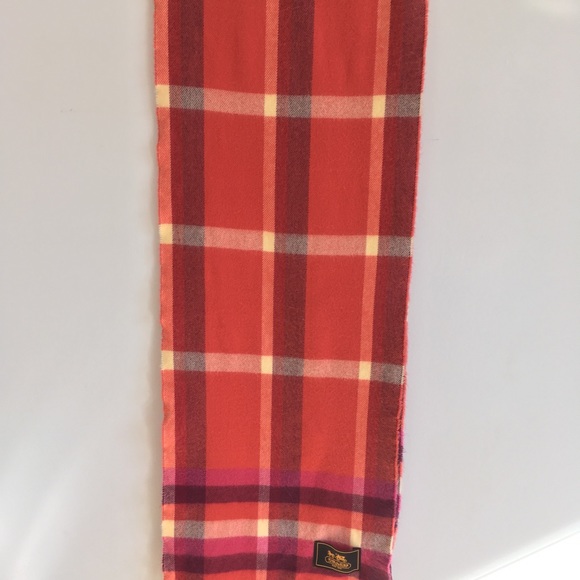 Coach Leatherware plaid soft winter scarf - Picture 5 of 8